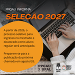 Informe alteração data no período de seleção PPGAU